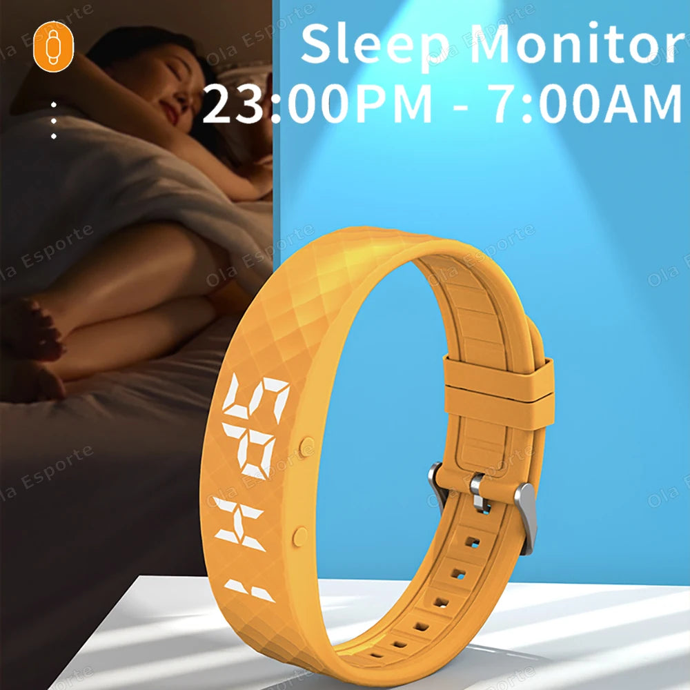 Smart Watch Men Women Pedometer Fitness Bracelet Step Count Multi Sport Modes Fashion Electronic Wristband Simplicity Smart Band