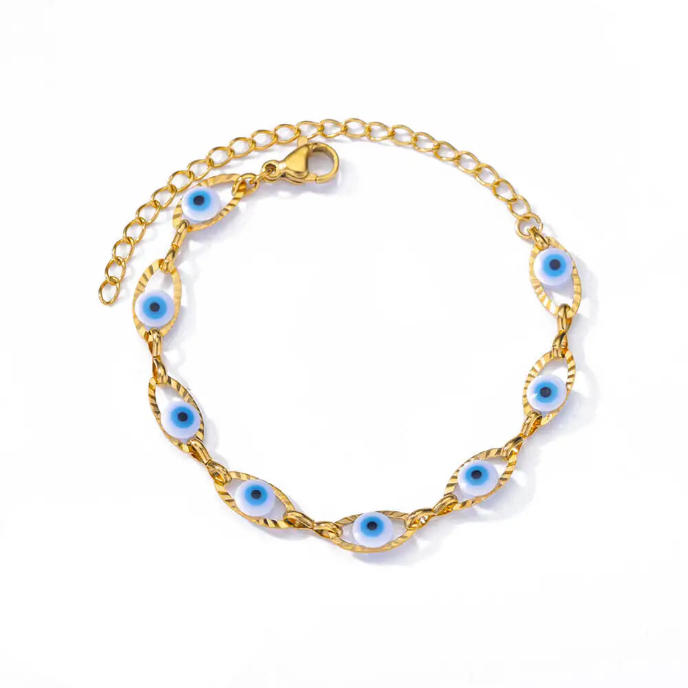Stainless Steel Beaded Round Snake Chain Bracelets For Women Gold Color Geometric Bracelet Luxury Wedding Party Jewelry Gift