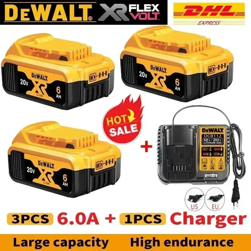 Original Dewalt 20V Battery, 2.0Ah-9.0Ah Battery DCB200 DCB609 DCB206 DCB606 DCD805 For Dewalt Power Tool Replacement Battery