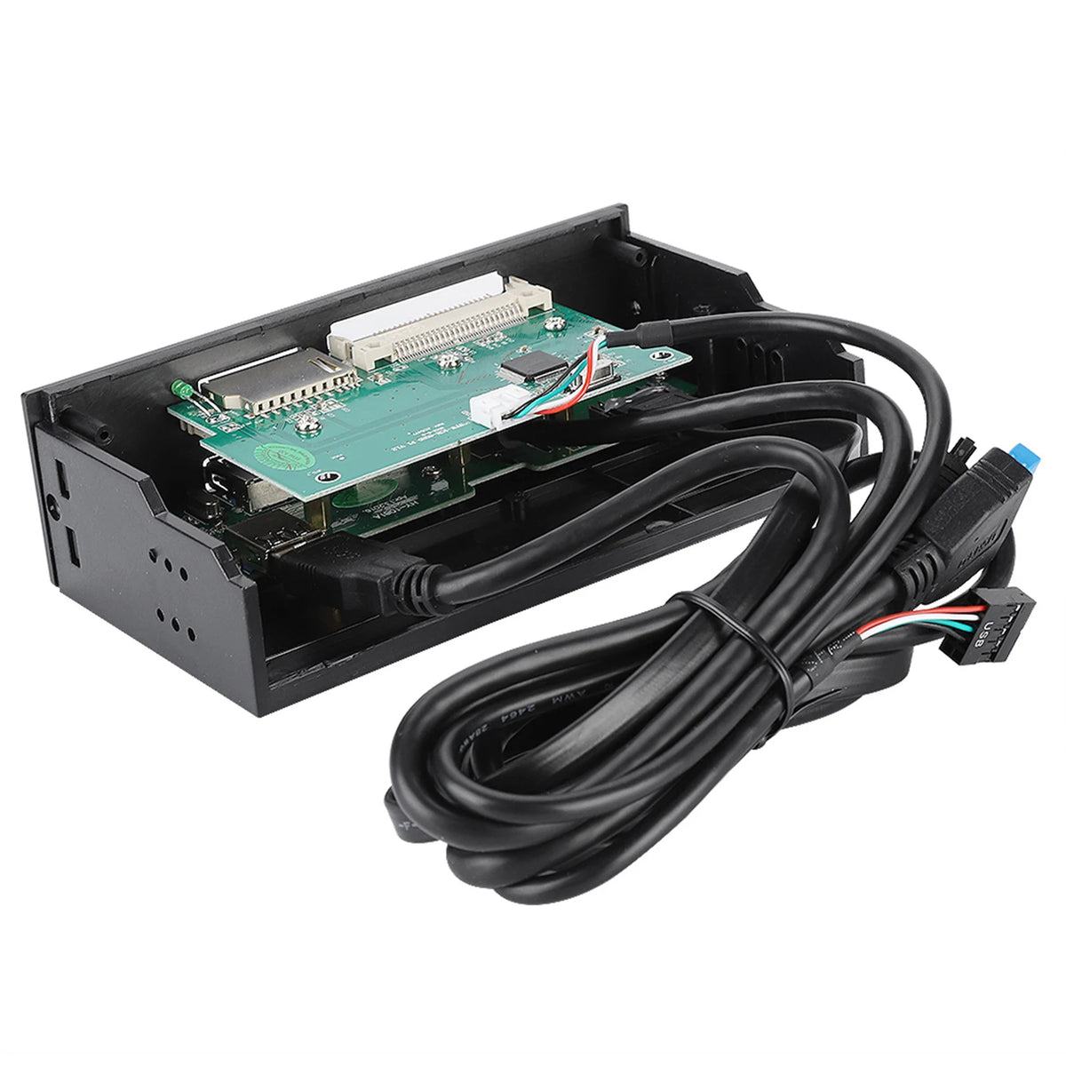 5.25inches Multifunction Internal Card Reader Dashboard PC Front Panel Card Reader Accessory Internal Card Reader PC Front Panel