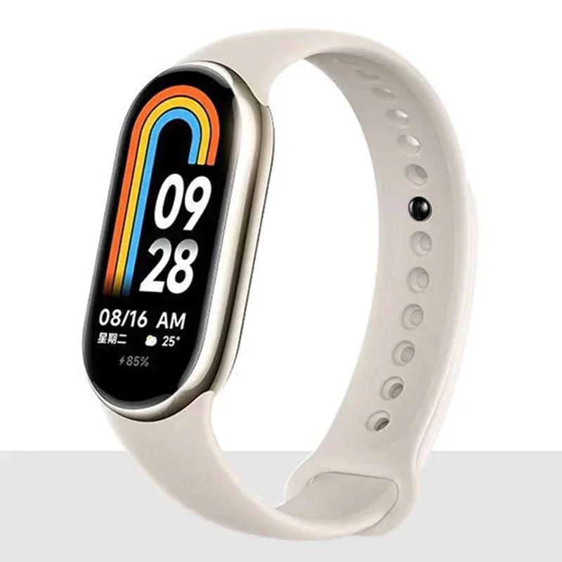 Silicone Strap For Xiaomi Mi band 8-8 NFC Sport Belt Replacement miband8 Bracelet waterproof smart band 8 watchband Accessories