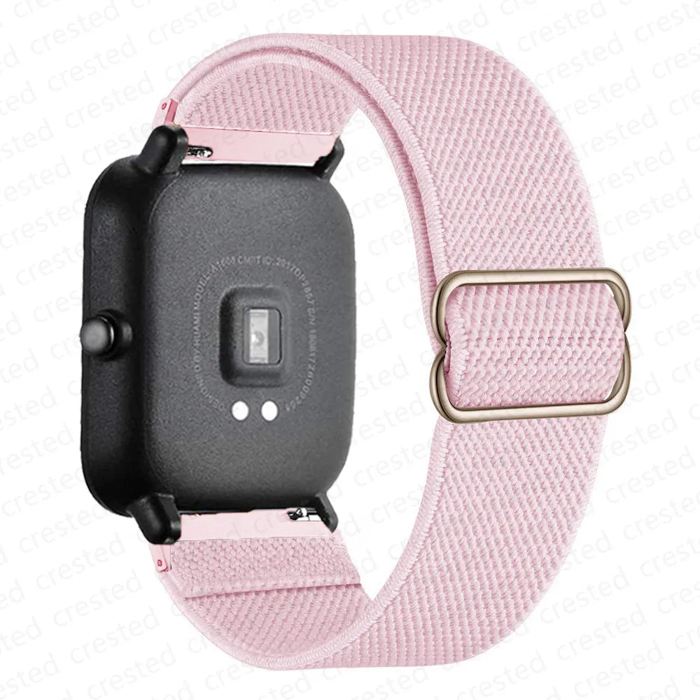 Nylon band For Amazfit GTS 4/2/2e/3/GTS2 Mini/GTR/4/3/Pro/GTR2/stratos Bracelet correa Amazfit bip 6 5 3 20mm/22mm Watch straps