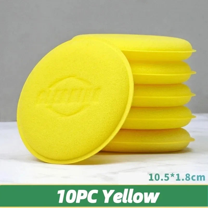 Car Round Waxing Polish Sponges High Density Foam Applicator Pads Curing and Polishing Sponges Car Detailing Tools Car Wash
