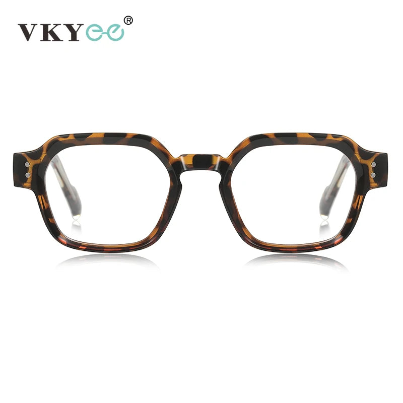 VICKY New Fashion Geometric Square Simple Design Men's and Women's Anti-Blue Light Glasses Customizable Prescription LS105