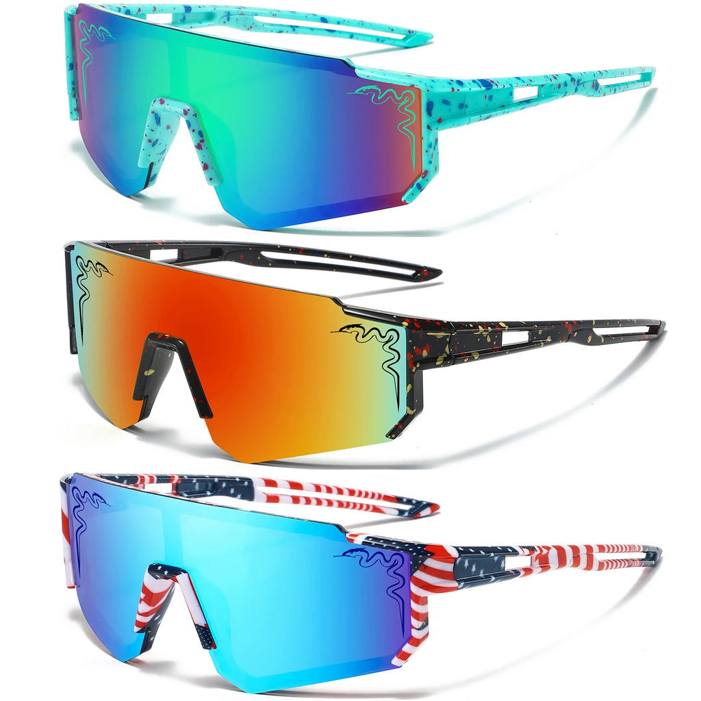 3 Pairs Age 5-16 Youth Baseball Sunglasses UV400 Boys Girls Glasses Outdoor Sport Cycling Goggles Children Kids Softball Shades