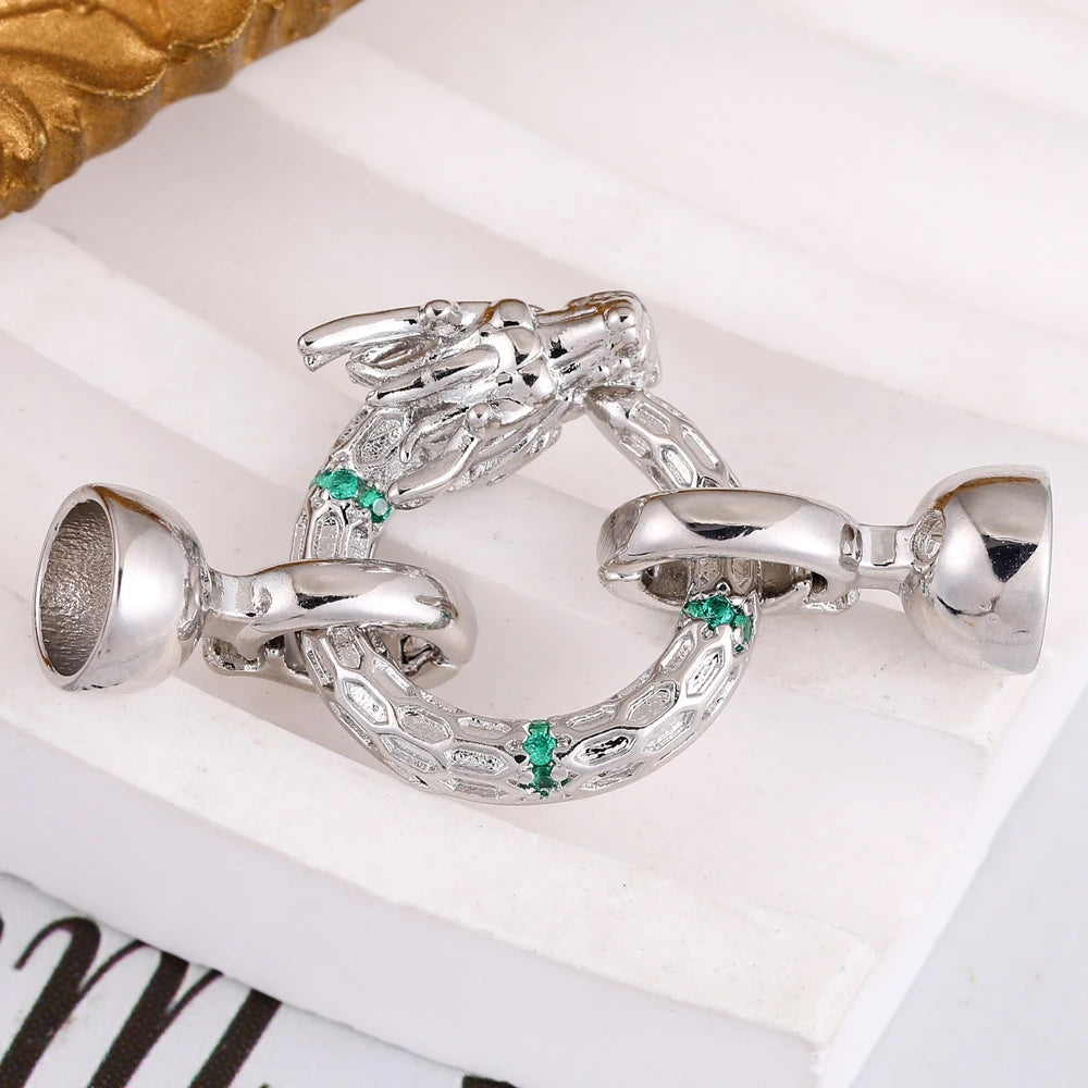 Juya 18K Gold Plated Decorative Fasteners Connector Locks Pearls Clasps Accessories For DIY Needlework Beads Jewelry Making