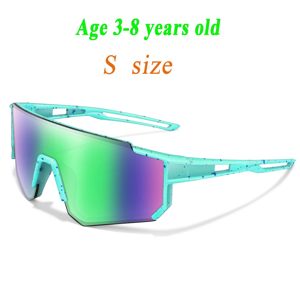 3-14 Year Old Children Baseball Sunglasses Kids Boys Girls M Size Youth BicycleUV400 Outdoor Sports Camping Mtb Bike Eyewear