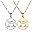 Grandmother Stainless Steel Statement Necklace Women Jewelry Silver Color Necklaces & Pendants Jewelry Navidad