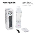 6 Blades Electric Juicer Cup 2 Cups For Travel Portable Juicer Mixer Usb Charge Fresh Fruit Juice Personal Blender Smoothie