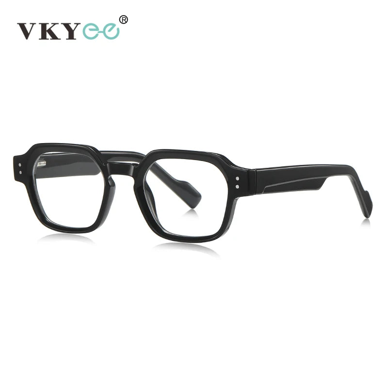 VICKY New Fashion Geometric Square Simple Design Men's and Women's Anti-Blue Light Glasses Customizable Prescription LS105
