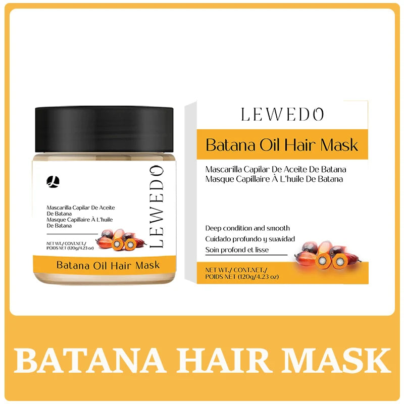 Batana Oil Hair Growth Kit Hair Strengthen Repair Split Ends Damage Increase Hair Thickness Smoothness Dense Hair Essential Oil