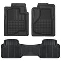 All Weather Semi-Custom Fit Heavy Duty Rubber Floor Mats for Auto Car Truck Van SUV 2 Front and Rear Liner