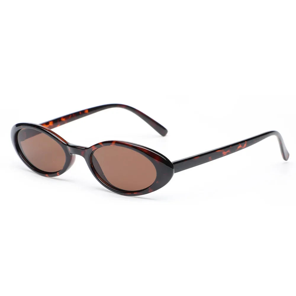 Sexy Small Oval Women's Sunglasses 2026 New Fashion Leopard Brown Hot Sun Glasses Female Retro Colorful Shade Eyeglass
