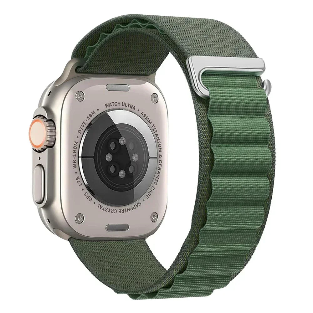 Alpine Loop Belt For Apple Watch Ultra 49mm 11 10 9 8 7 10 46mm 42mm 45mm 41mm Nylon Band iWatch Series 6 5 4 SE 44mm40mm Correa