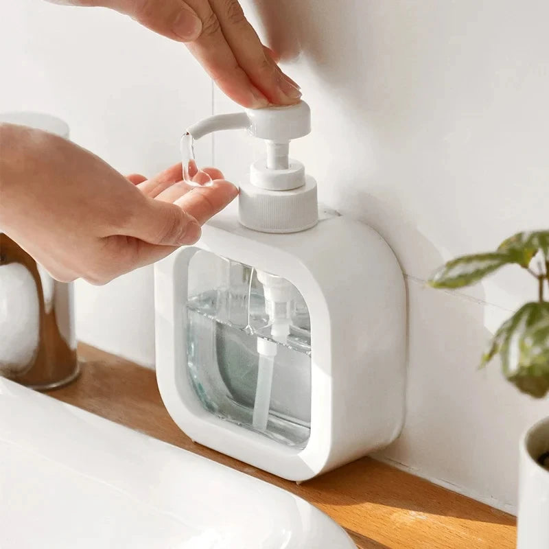 Empty bath pump bottle 300/500ml bathroom soap dispenser reusable lotion shampoo shower gel rack portable travel soap dispenser