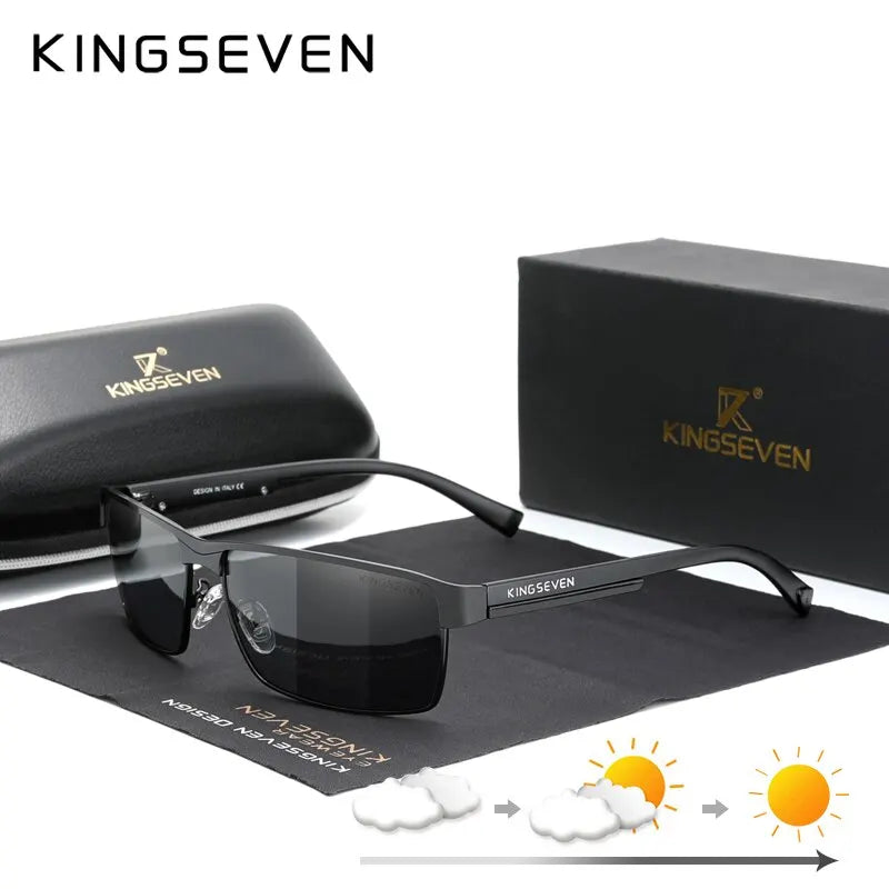 KINGSEVEN Men Polarized Sunglasses Design Women Sun Glasses UV400 Anti-glare Driving Square Eyeglasses