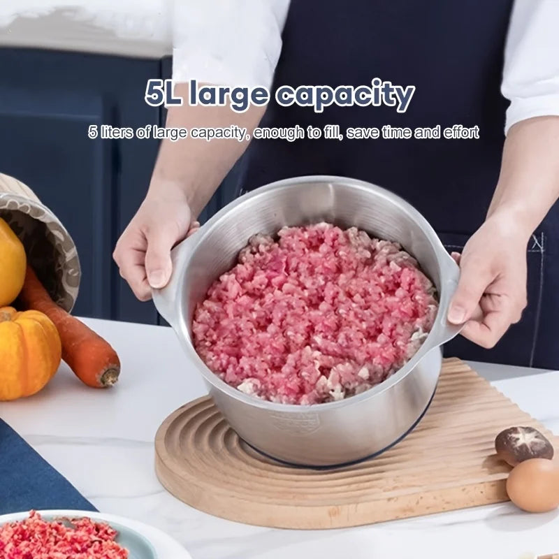 Stainless steel meat grinder and vegetable chopper, food processing machine, food chopper meat/vegetable/fruit grinder