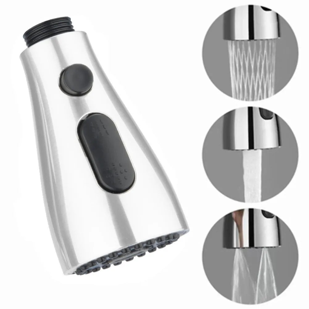 Premium Kitchen Pull Out Faucet Sprayer, 3 Modes ABS Water Saving Basin Sink Shower Head for 1/2" Connection