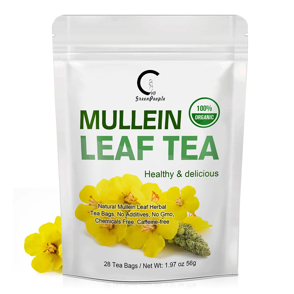 GPGP Greenpeople Herbal Mullein Leaf Drink for Lung Cleansing Unobstructed Breathing Relieve Cough Detoxification Health Care