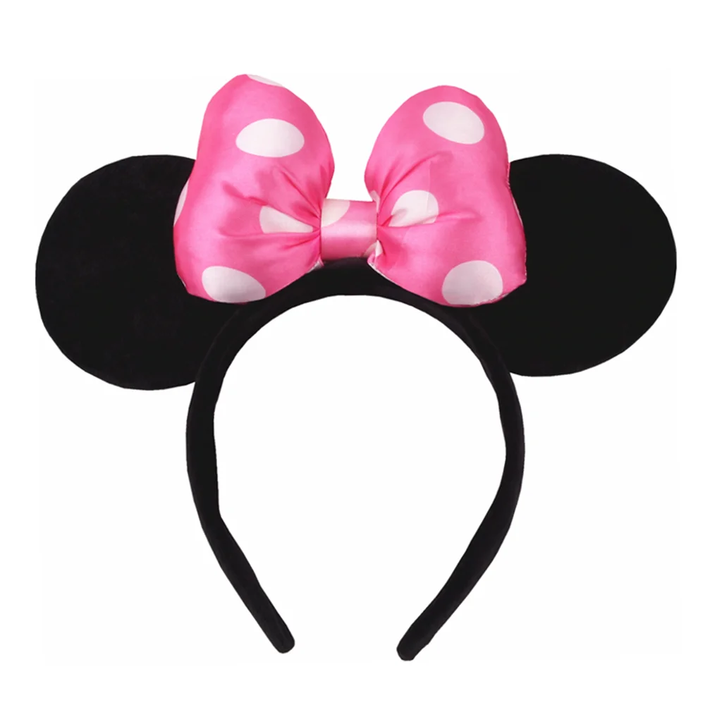 Fashion Mouse Ears Hairband for Women and Ladies Polka Dot Bow Mini Ears Costume Accessories Girls Headband
