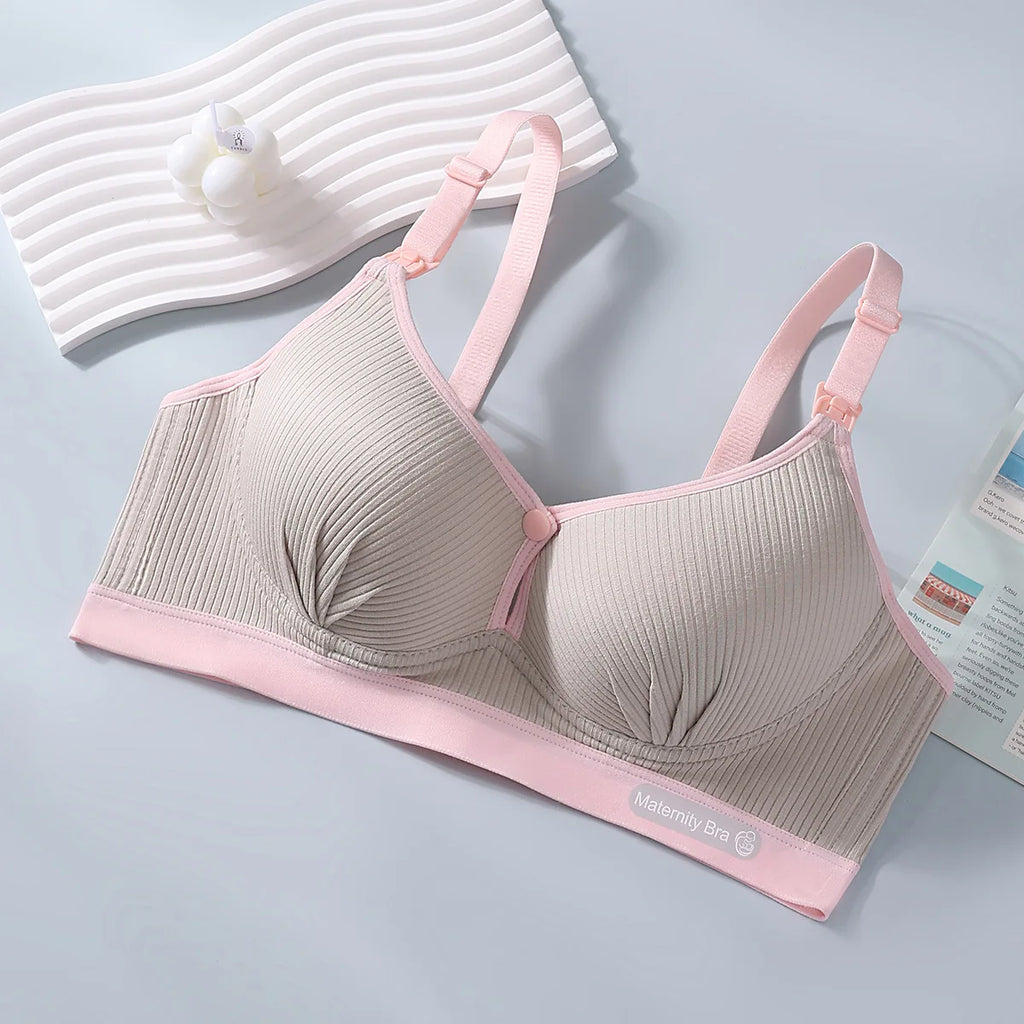 Women's Seamless  Breathable Nursing  Bra For All Seasons  Push-up  Pure Cotton  No Underwire  Maternity Sleepwear
