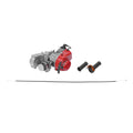 49cc Two-stroke Engine, Single Cylinder Pull Rope Start Motor, 2 Stroke Engine Motor, Air-cooled Aluminum Iron, 1PE44F-6 Model, 1.9KW 7000rpm, Direct Replacement, Red Grey, For Go Kart Scooter Bicycle DIY
