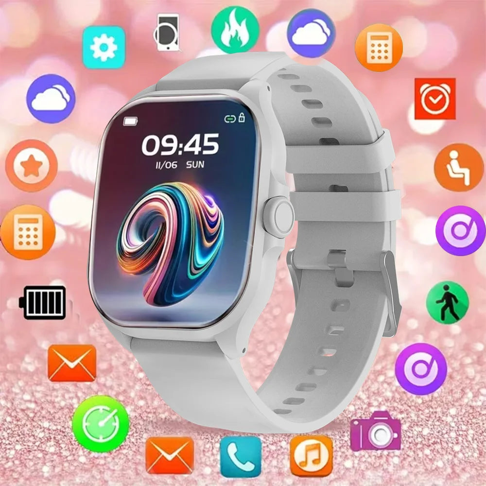 LAXASFIT 2026 New Gift Smart Watch Full Touch Screen Bluetooth Call Sports Fitness Digital Smartwatch For Men Women