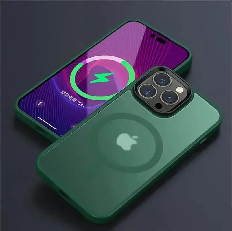 Matte Translucent Frosted Case For IPhone 18 16 15 14 13 11 12 17 Pro Max Plus Magnetic Case For Magsafe Wireless Charging Cover