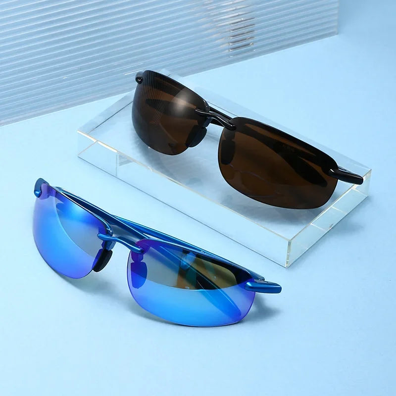 Classic Sports Protective Glasses, UV Resistant Sunglasses, Vintage Men's Glasses, Outdoor Fishing Sunscreen Glasses
