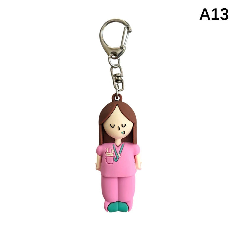 Syringe-Shaped Ampoule Bottle Opener Keychain Rubber Cutter Aid Medication Vial Breaker Tool For Home Nurses And Doctors