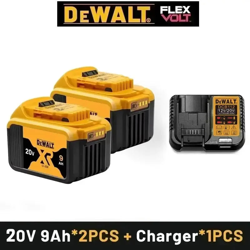 Original for DEWALT 20V/60V battery DCB606 DCB609 DCB182 DCB205 DCB206 DCB209 power tool 18V battery 6Ah 9Ah battery.