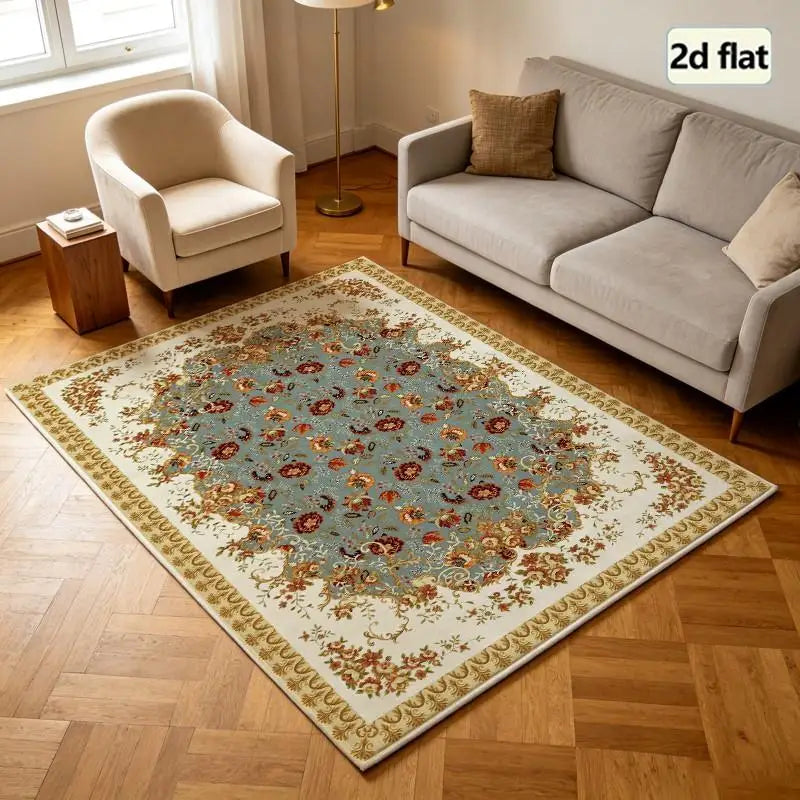 1 Piece Traditional Floral Rug, Soft Comfortable, All Seasons, Easy To Maintain, Home Decor, Living Room Decor, Bedroom Decor, Dining Room Decor, Autumn, Winter