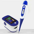 Pulse Oximeter Finger Clip Pulse Thermometer Electronic Soft Head Oral Armpit Temperature Measurement Household Adults Children