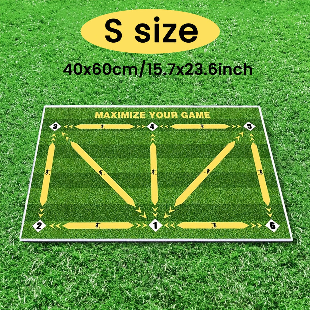 1Pc Soccer Ball Control Training Mat | Stable and Silent Rubber Base | Digital Guidance Design,Improve Ball Sense,Daily Training