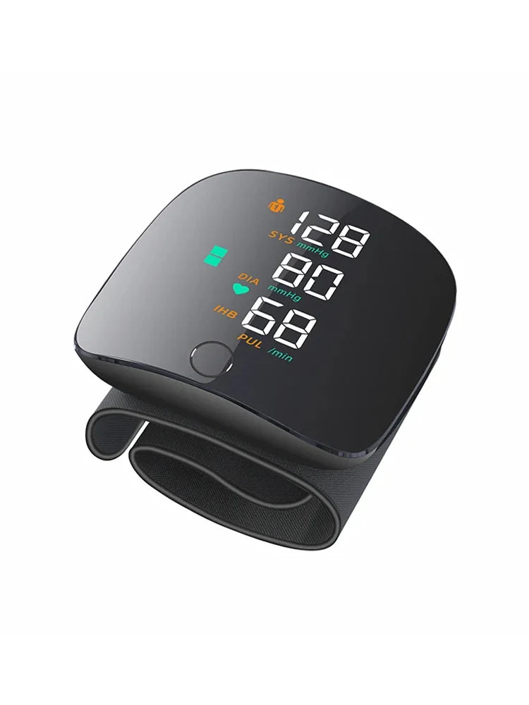 Medical Automatic Sphygmomanometer Digital Wrist BP Blood Pressure Monitor PR Pulse Meter Tonometer