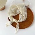 Headwear Pastoral Style Floral Lace Hair Scarf Y2K Sweet Cotton Linen Hair Band Headband Soft Wrap Bohemia Bandana Girls