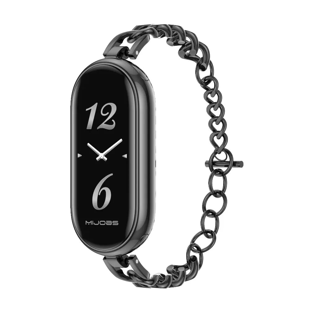 Mi Band 9 10 8 7 6 5 Strap for Xiaomi Smart Band 8 Bracelet NFC Global Version Leather Watch Band Mi 8 Wristband Miband 9 10