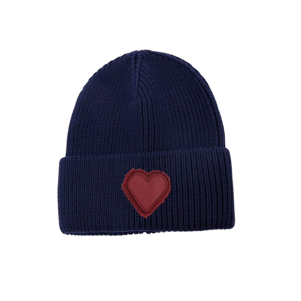 Winter Cotton Knitted Beanies Leather Heart Outdoor Hat Children Hats Personality Table hats girl hat boy hat