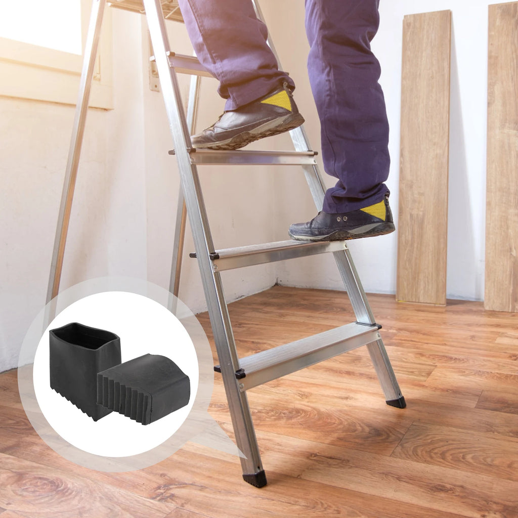 2pcs Step Ladder Folding Ladder Leg Caps Home Ladder Leg Thickening Non-slip Rubber Pads Floor Protector Pads Table Foot Dust