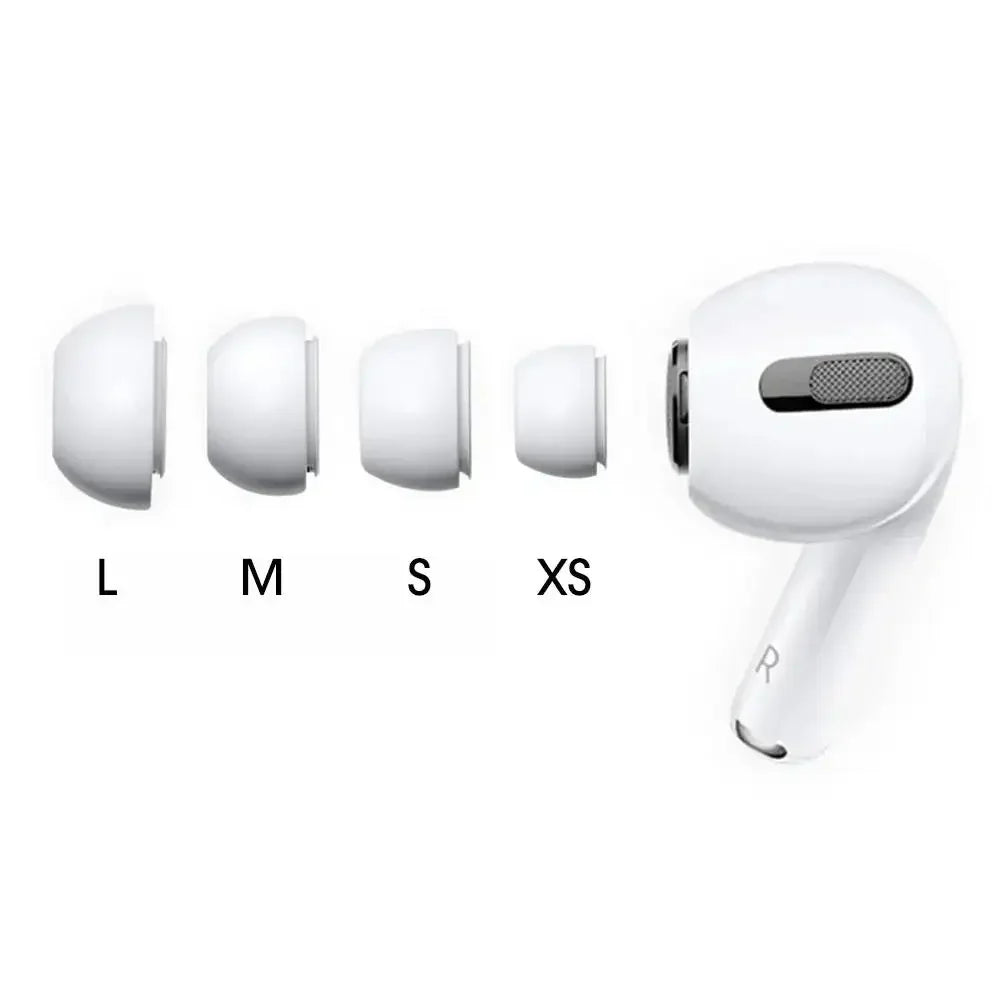 1-4 Pairs Silicone Ear Tip Cover Replacement Earbud XS/S/M/L Size Silicone Earbud Tips Covers for AirPods Pro 1st 2nd generation