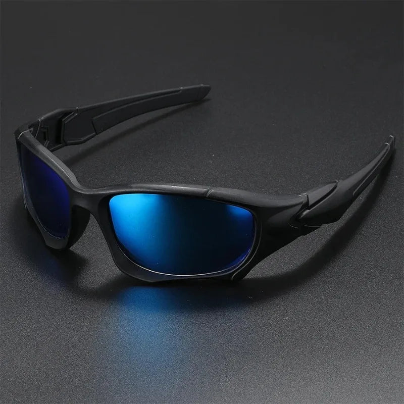 New Outdoor Sports Polarized Sunglasses Men Curve Cutting Frame Stress-Resistant Lens Shield Sun Glasses Wome Driving