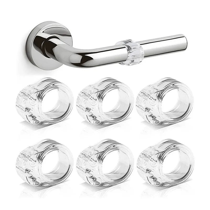 Handles Door Stopper Silicone Gel Door Stop Transparent Wall Protection Door Knob Bumper Furniture Protector Pad Handle Buffer