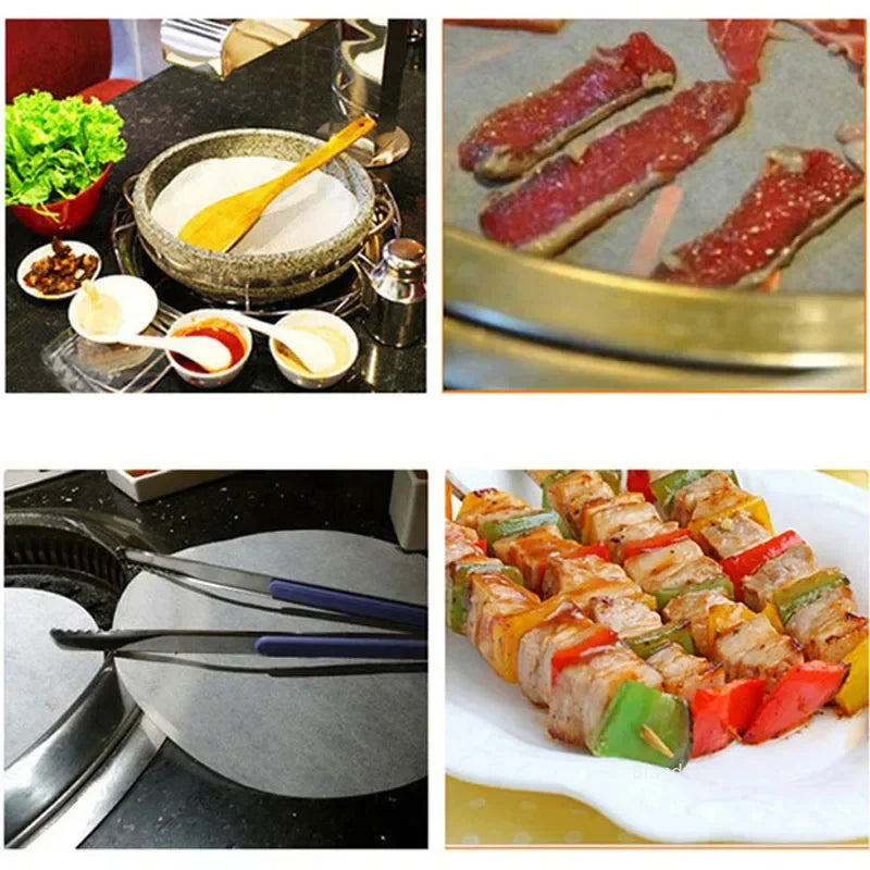 100/500Pcs 11cm Hamburger Patty Paper, Wax Papers To Separate Frozen Pressed Patties for Burger Patty Paper