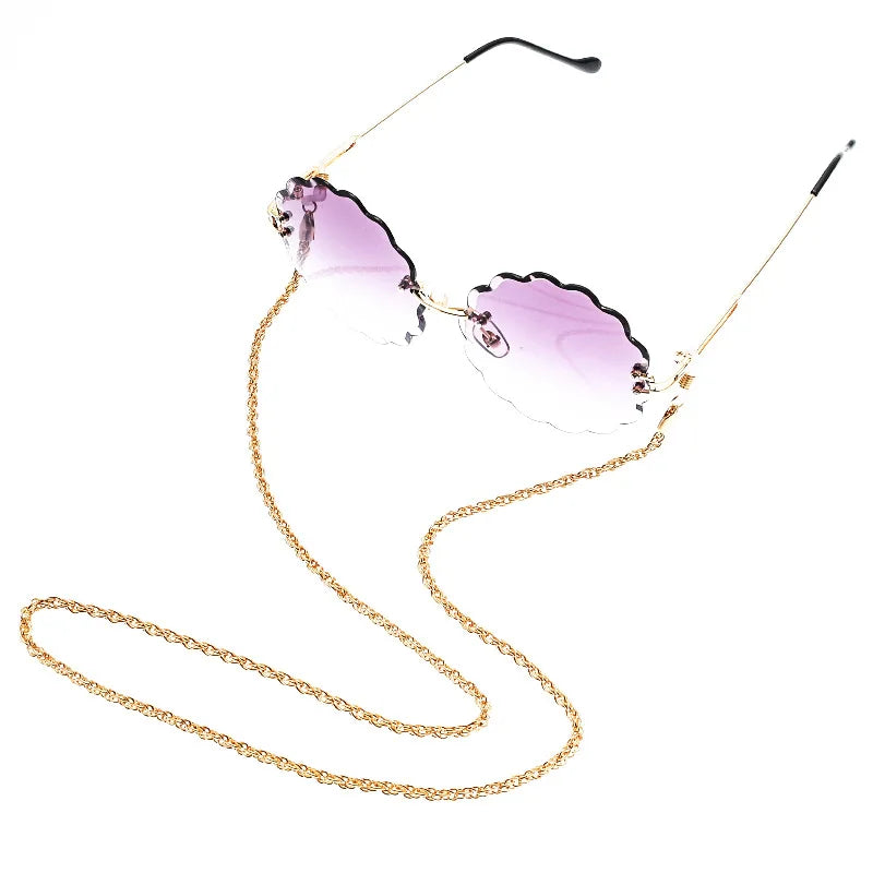 Fashion Reading Glasses Chain for Women Metal Sunglasses Cords Eyeglass Lanyard Hold Straps Eyewear Retainer