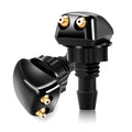 2PCS Front Hood Windshield Cleaning Nozzle Straight Column Truck Car Engine Hood Hole Dual Port Nozzle Compatible With Most