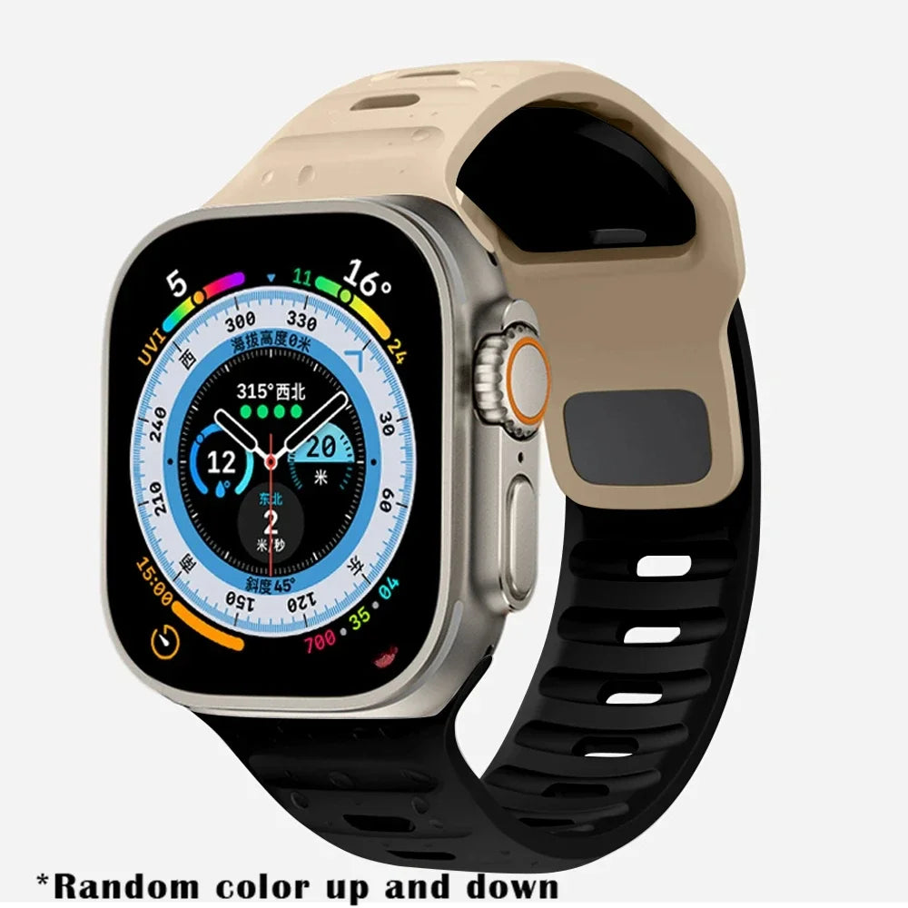 Soft Silicone Strap For Apple Watch 8 7 3 5 6 SE 4 Ultra 2 49mm for iWatch 45mm 41mm 44mm 40mm 42mm 38 Luminous Bracelet correa