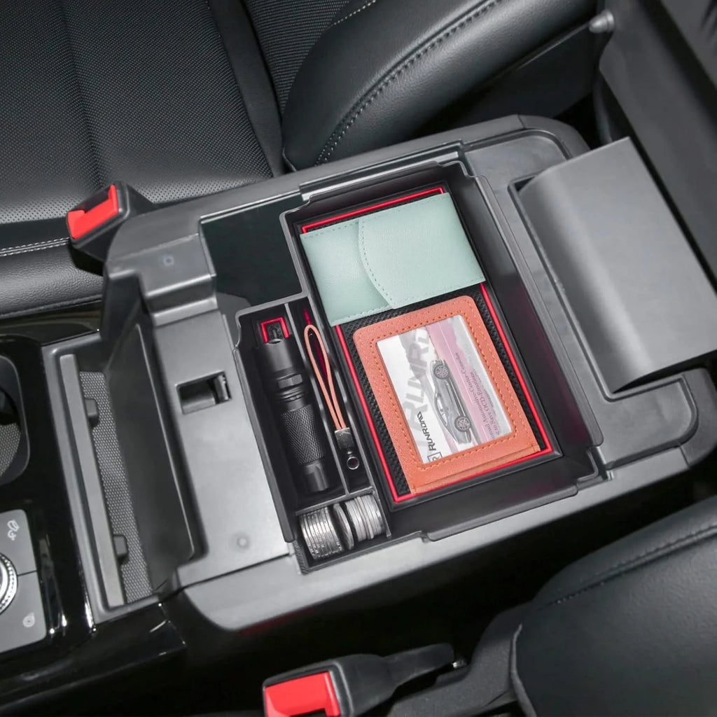 NOEEI Popular for 2020-2026 Ford Explorer Accessories Car Center Armrest Storage Box Organizer