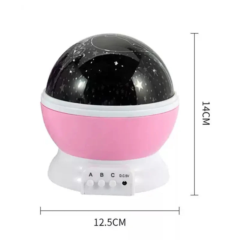 GGbingo Night Lamp Projector Starry Sky Night Light Lamp Decor Rotating Starry Nursery Moon Galaxy Projector Table Light