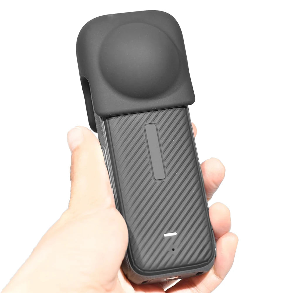 Silicone Lens Cap Protective Cover for Insta360 X3 X4 X5 Panoramic Camera Anti-Scratch Dustproof Lens Guard Accessory