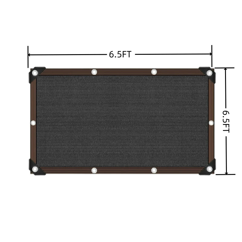 1PC Black Shade Cloth Sunblock Mesh Cover Taped Edge with Grommets Sun Net for Pergola Plants Greenhouse Gardens Patio Canopy